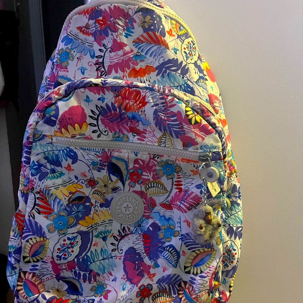 Floral Kipling backpack